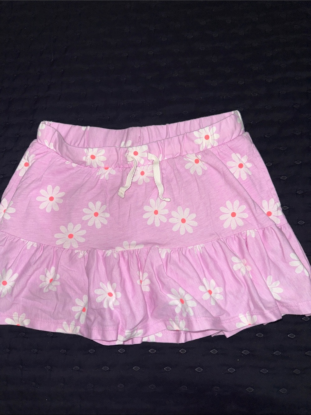Cat & Jack Light Pink Daisy Tiered Skater Skirt